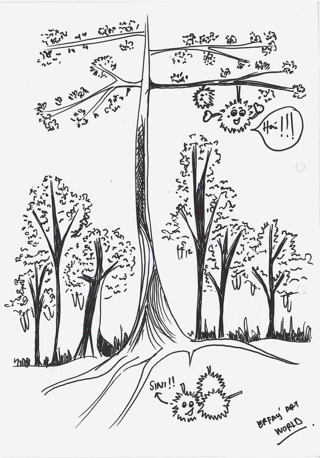Gambar Kartun Pohon Durian Bestkartun