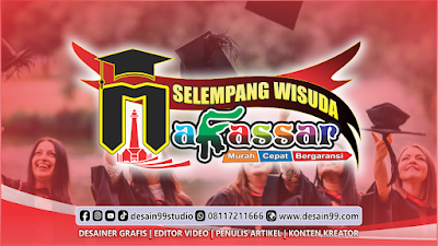 Logo Selempang Wisuda Makassar, Usaha Selempang Untuk Wisuda, Pramuka, Paskibra, Drum Band, dll 
