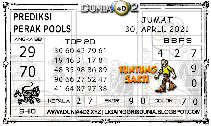 Prediksi Togel PERAK DUNIA4D2 30 APRIL 2021