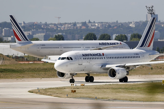 Airbus A319 of Air France While Taxiing