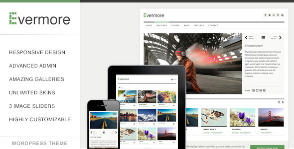 Evermore - Premium Responsive WordPress Theme - Portfolio Creative