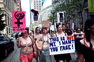 Womens rights movements take to the streets to protest