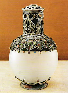 moroccan fragrance lamp, jeweled bottle