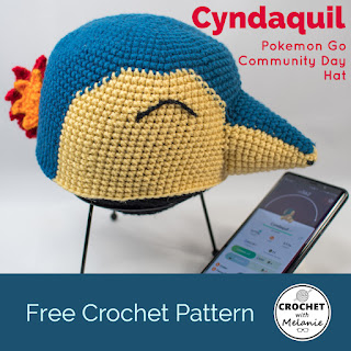 Pokemon Cyndaquil Hat - Free Crochet Pattern