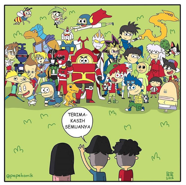 10 Komik Strip Tokoh Kartun Tontonan Anak-anak 90-an Ini 