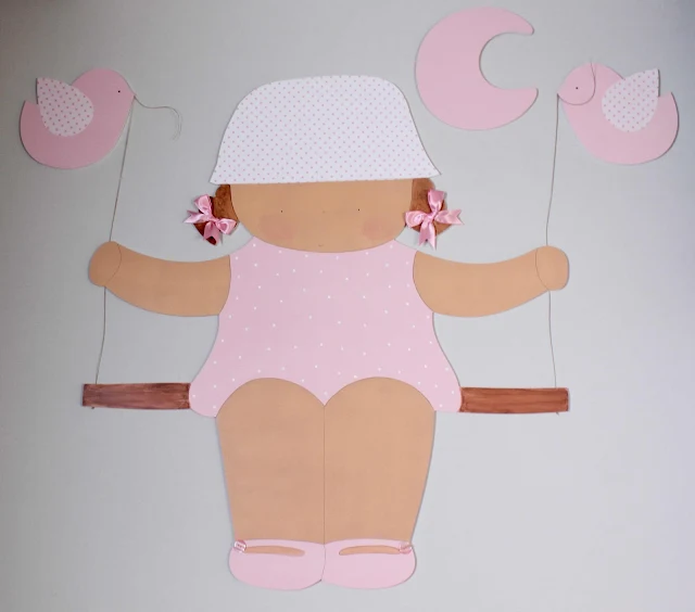 Siluetas infantiles para la pared decoración infantil personalizada