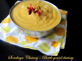 Sorakaya Chutney - Bottle gourd Chutney