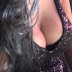Poonam Pandey&#39;s Huge Cleavage Show in Black Dress