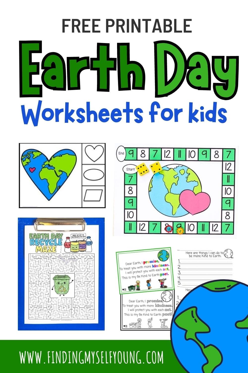 free printable Earth Day worksheets for kids