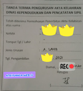 Berbagi Pengalaman Mengurus Akta Kelahiran di CAPIL Kota Dumai