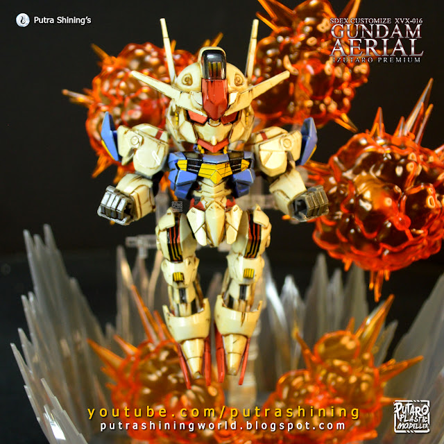 Customize Weathering SDEX Gundam Aerial by Putra Shining