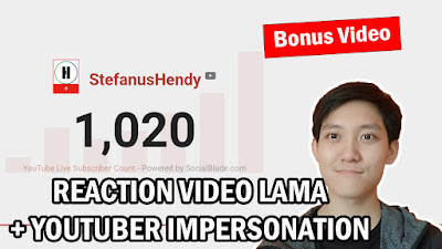 PERAYAAN 1000 SUBSCRIBERS 🎉 Reaction Video Lama dan Bonus Video Youtuber Impersonation