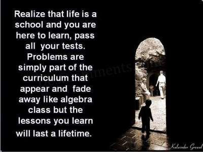 Quotation about life learning