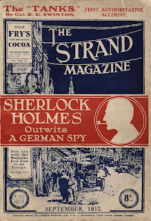 Cover of the September 1917 edition of the magazine featuring Sherlock Holmes