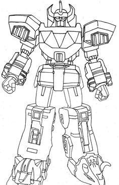 Top 7 Giant Robot Coloring Pages