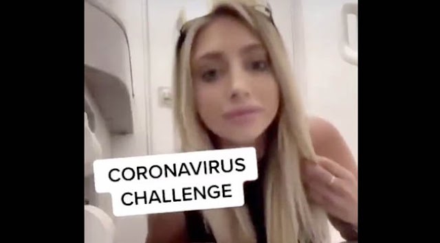 'Coronavirus Challenge' Başlatarak Tuvalet Yaladı