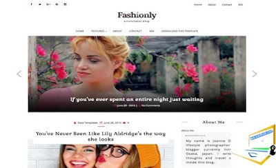 Fashionly Blogger Template | Download Free Fashionly Blogger Template