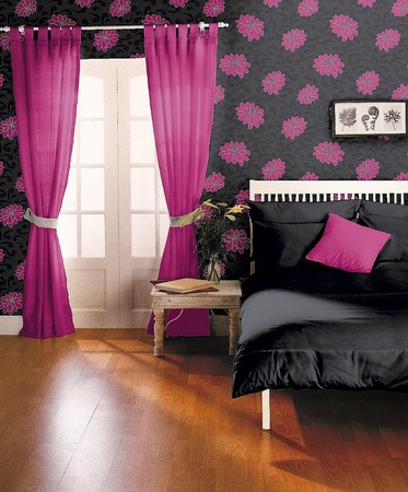 Bedroom Wallpaper on Great Art Decoration  Pink Bedroom