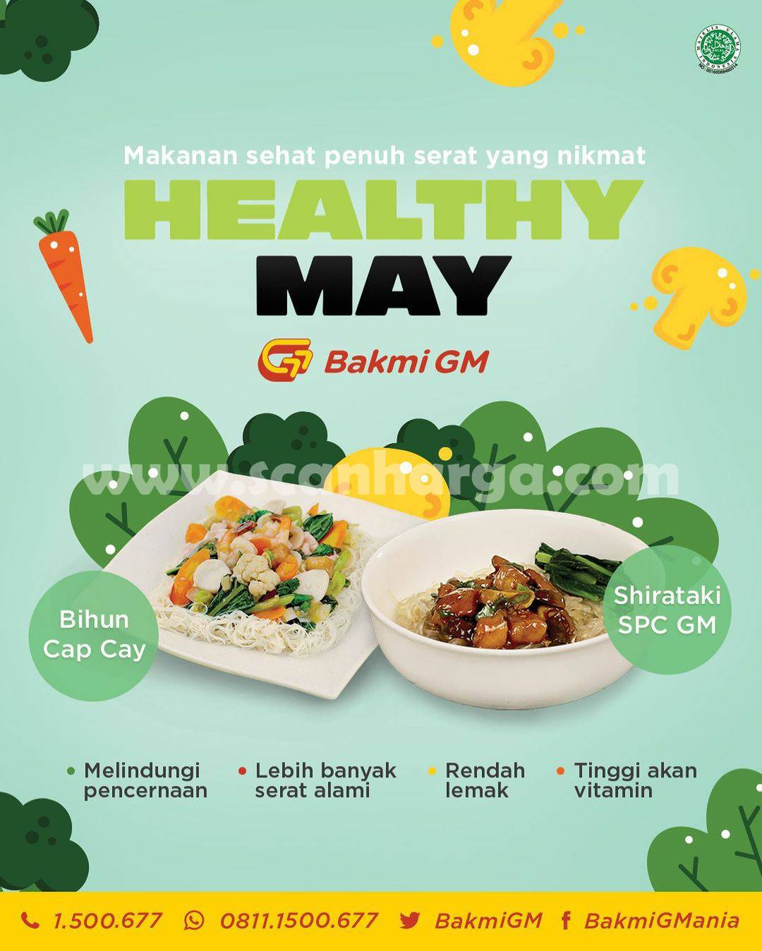 BAKMI GM Promo HEALTHY MAY - Paket Lengkap harga Rp 45.456,-