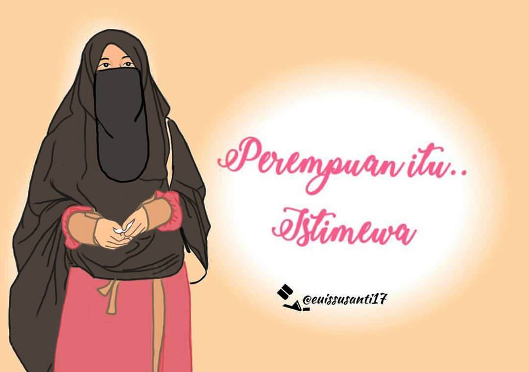 Kumpulan Animasi Muslimah Dengan Kata Mutiara Gokil Abis