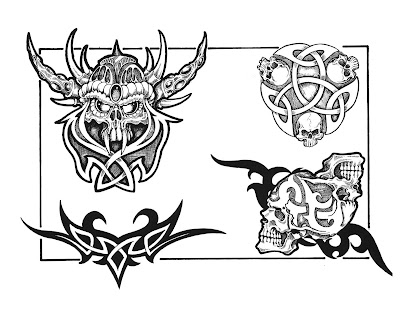 How to save this free tattoo design to your computer or print it: