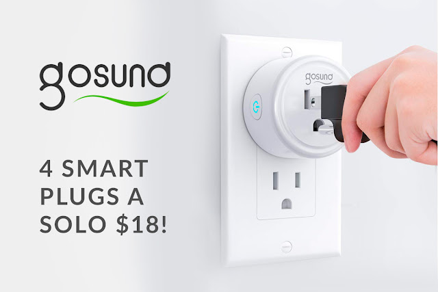 4 Smart Plugs por $18 Amazon