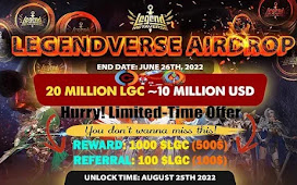 LegendVerse Airdrop of 1000 $LGC Tokens worth $500 USD Free
