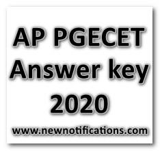 AP PGECET Answer key 2020