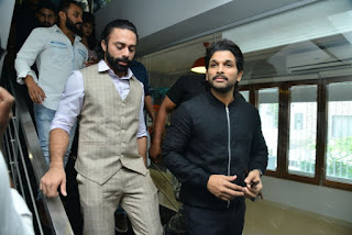 Allu Arjun in Black Dress at Navadeep's C-Space Launch