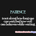 Patience | Wise Quote Wallpaper For Facebook Status