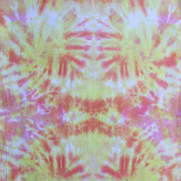 Helen O'Hara The Hoarders Art Room tie dye pink yellow