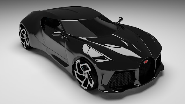 Free 3D Bugatti La Voiture Noire .blend file