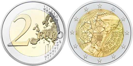 35th Anniversary of Erasmus 2 euro 2022 - Final design