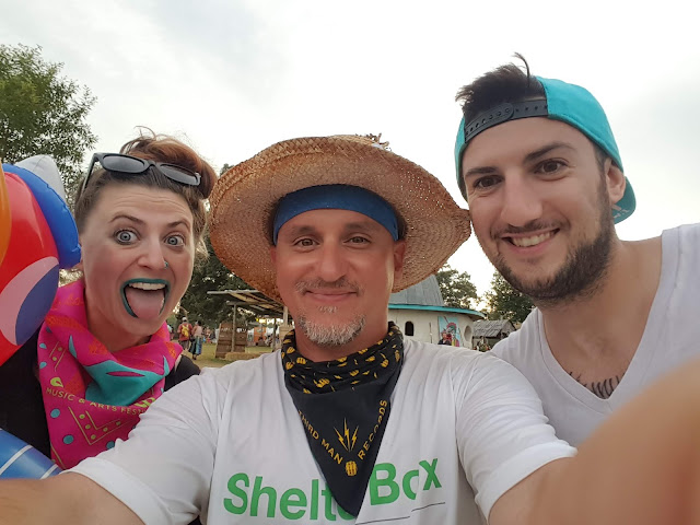 Bonnaroo Chris with Dana and JP at Bonnaroo 2018