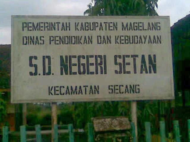 Ada SD SETAN di Magelang