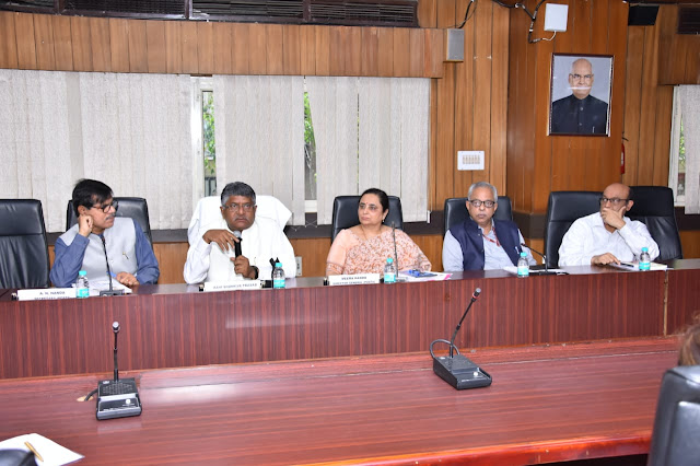 sh ravishankar prasad review meeting