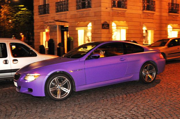 Matte Purple BMW M6 This I am not too sure about