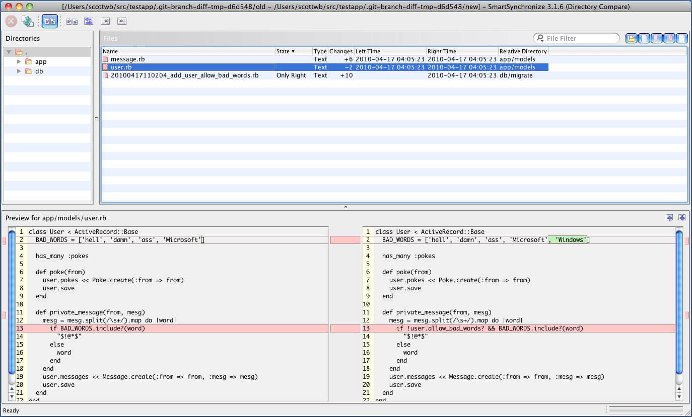 Sleepless Coding See A Visual Diff Of Work Done In A Git Branch