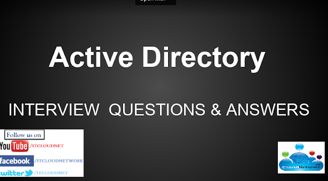  Active Directory Interview Questions and Answers 