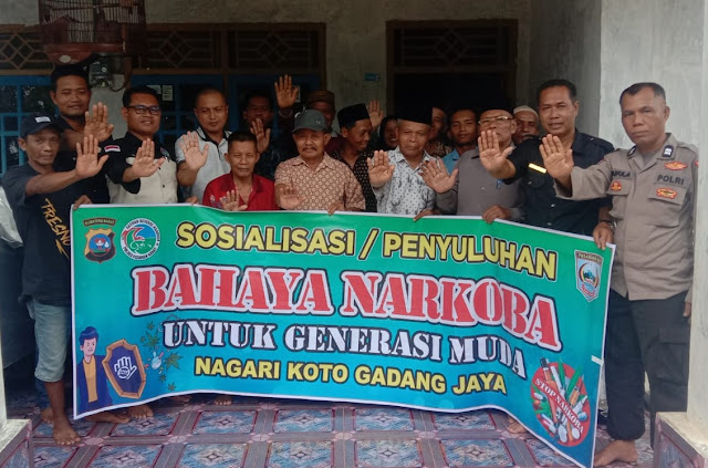 Taking a Stand Against Drugs, West Pasaman Police Launches Drug Danger Socialization Campaign in Nagari Koto Gadang Jaya