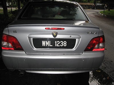 The car's owner, discover with the number plate
