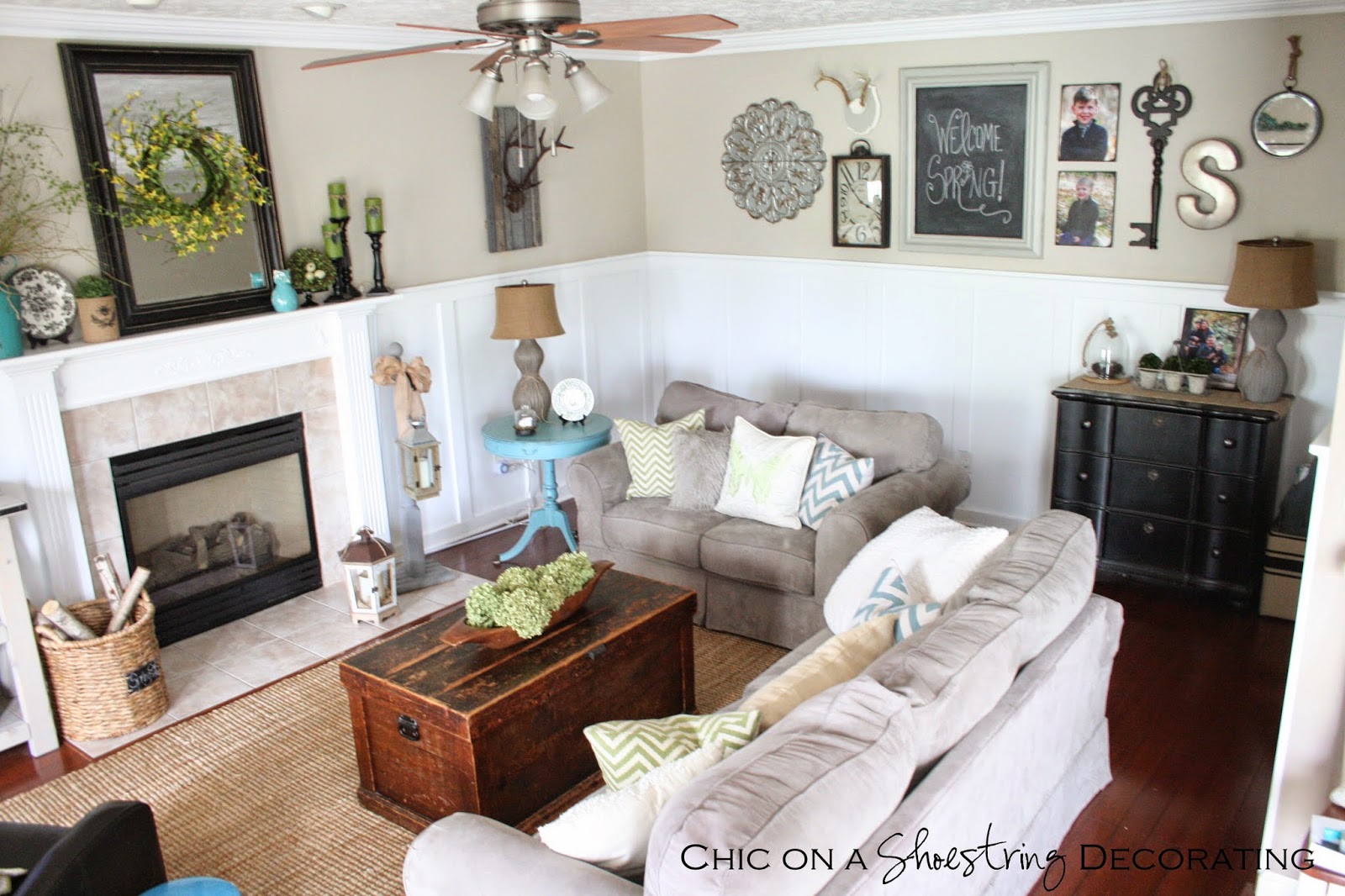 Chic on a Shoestring Decorating: My Farmhouse Chic Living ...