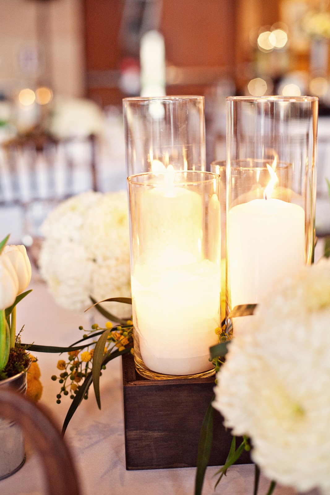 wedding candle centerpiece