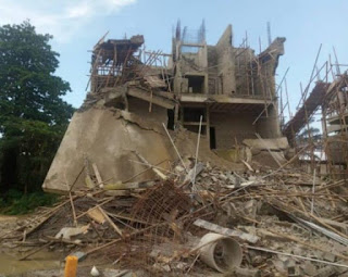 Collapsed building
