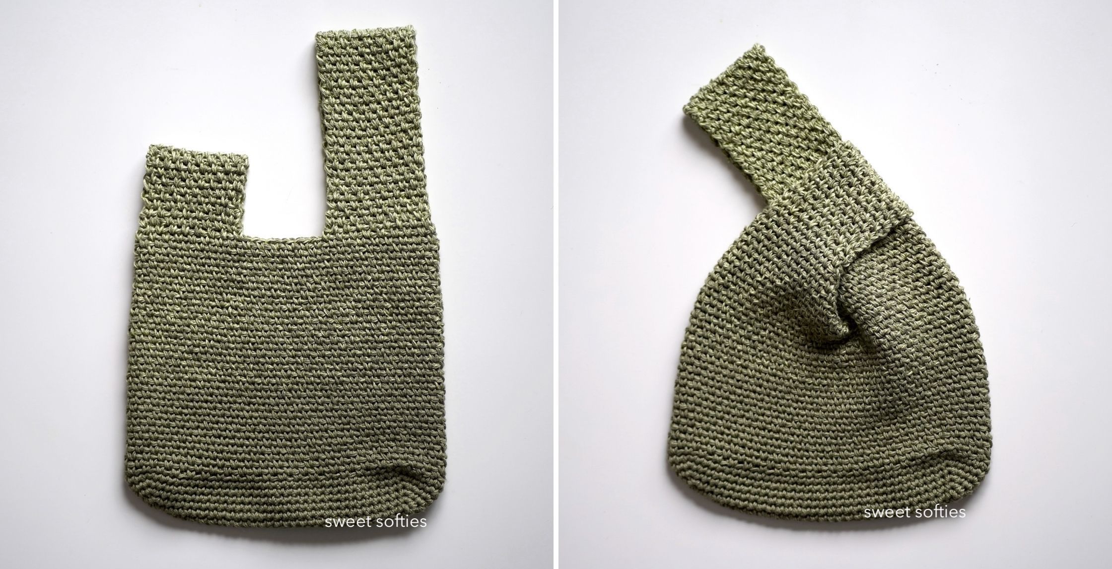 Mosu Bag · Free Japanese Knot Bag Crochet Pattern - Sweet Softies