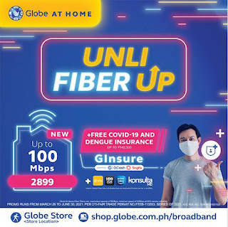 Globe At Home Unli Fiber Up Plan 2899 (100Mbps)