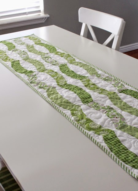 Quick Curve Ruler table runner 3jpg