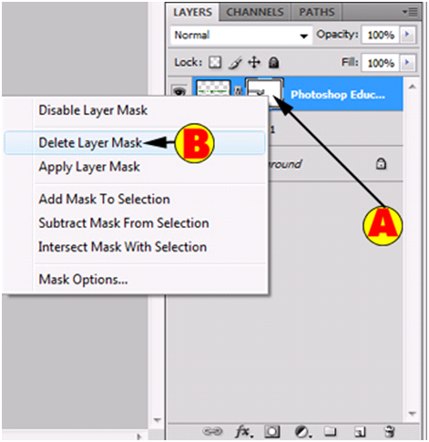 Delete Layer Mask