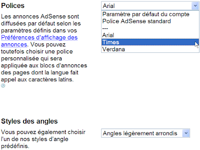 Personnaliser la police et le style de vos annonces AdSense