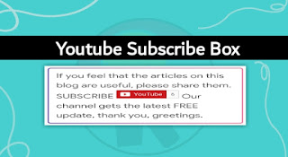 Youtube Subscribe Message Box Under Blog Posts